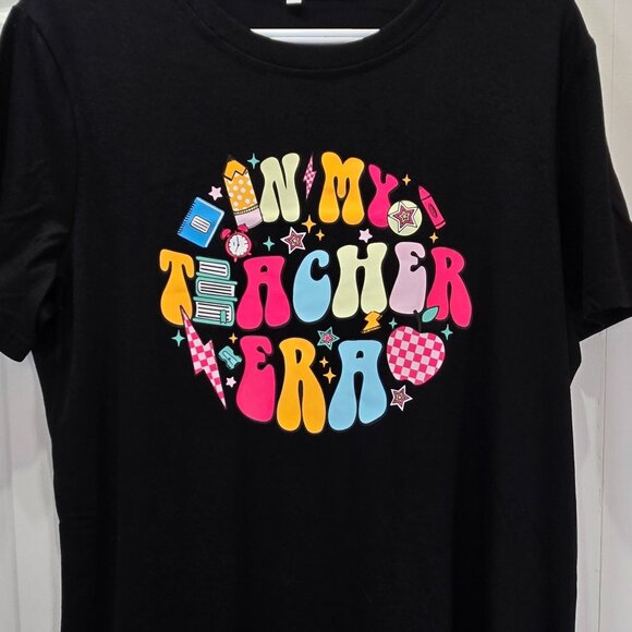 New Taylor Swift Inspired Graphic T-Shirt – “In My Teacher Era” – Size Large - Picture 3 of 5